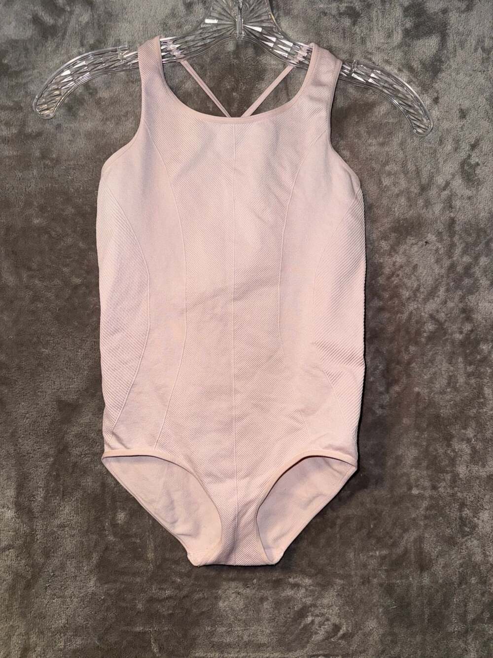 All in Motion Girls' Seamless Strappy Back Leotard Size L (10/12) Pink